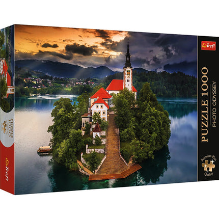 Puzzle 1000 dílků Bledské jezero, Slovinsko, pro dospělé