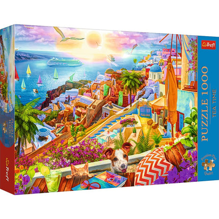 Puzzle 1000 dílků Premium Plus Santorini, Řecko