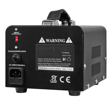 1000VA Step Up Down Voltage Converter, 110V-220V, US EU