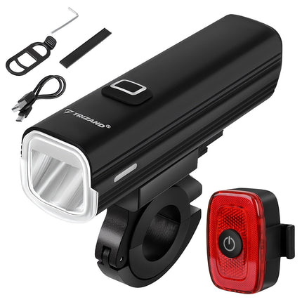 Sada LED světel na kolo 1000lm, USB-C, baterie 4800mAh