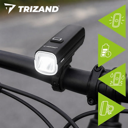 Sada LED světel na kolo 1000lm, USB-C, baterie 4800mAh