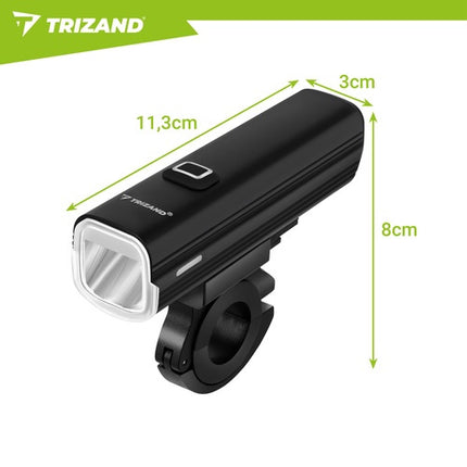 Sada LED světel na kolo 1000lm, USB-C, baterie 4800mAh