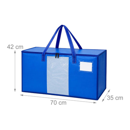 100L Blue Storage Bags, Set of 4 – Waterproof, XXL Size