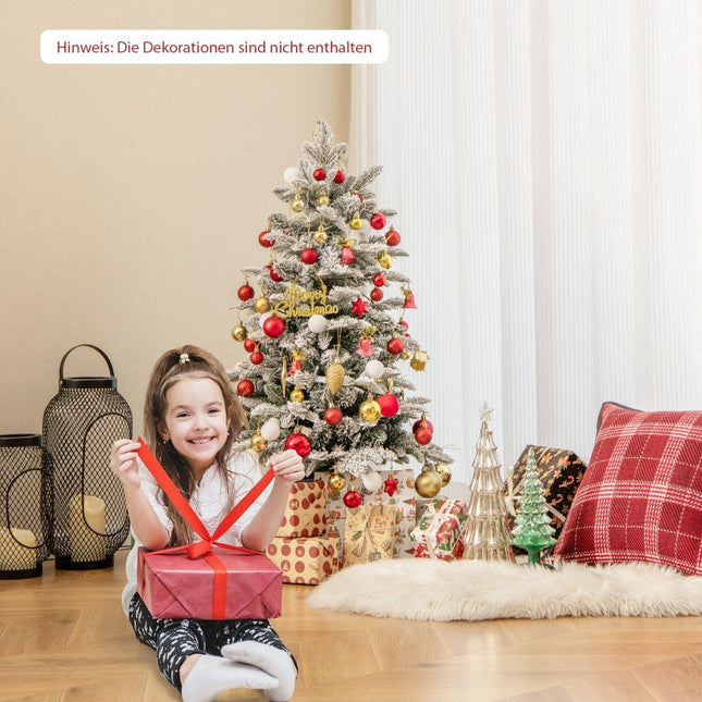 100cm kunstkerstboom met 80 veelkleurige LED-lampjes