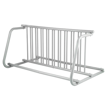 10-Bike Floor Bike Rack, Double-Sided Steel, 1.5m