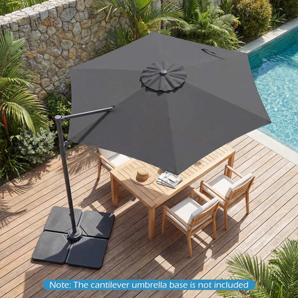 Boční slunečník 10 ft – otočný 360, s ventilací