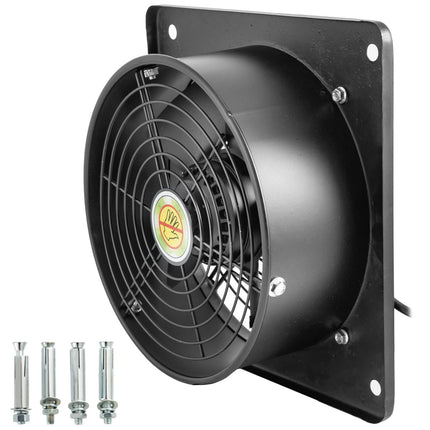 10-Inch Metal Axial Exhaust Fan, 1850m3/h Airflow