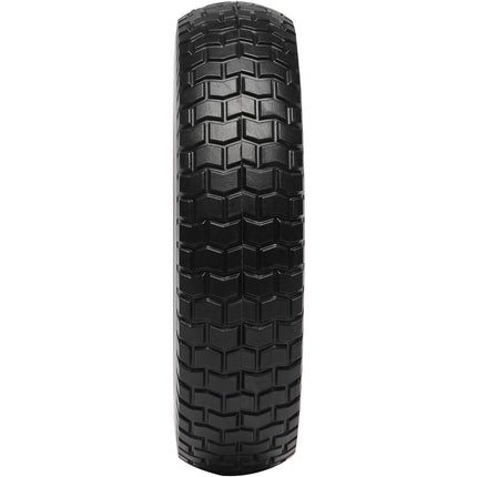 10 Inch Solid PU Flat-Free Wheels, 2-Pack for Carts