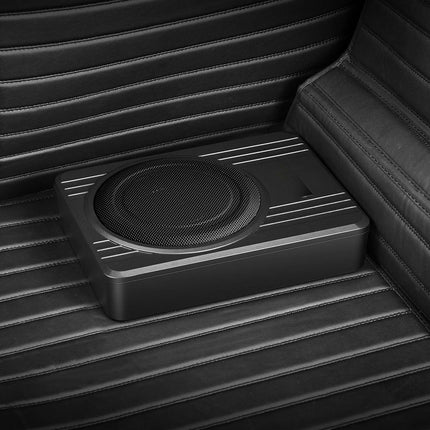 10-Inch Underseat Car Subwoofer, 300W, Built-In Amp