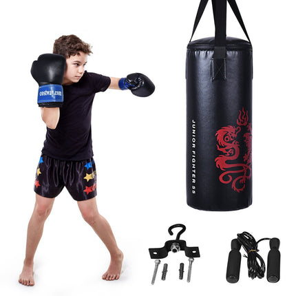 Sada boxovacího pytle 10kg s rukavicemi 8oz, dětský boxovací pytel