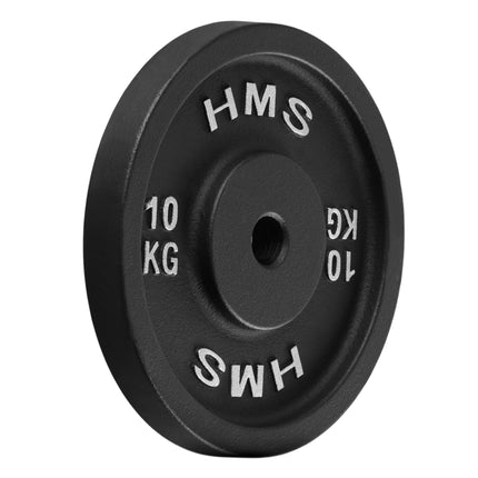 10 kg Hantelscheibe Gusseisen, 31 mm Loch, schwarz
