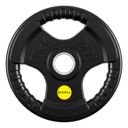Pogumovaný olympijský kotouč 10 kg, tri-grip