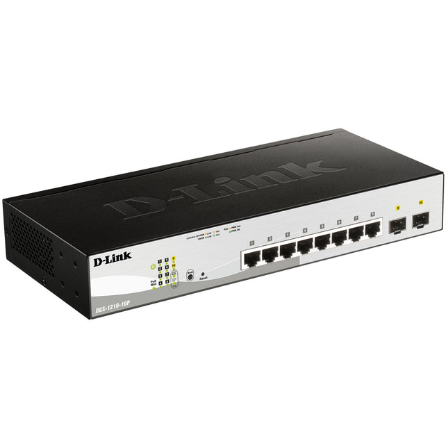 Gigabitový PoE smart switch, 10 portů, 65W budget