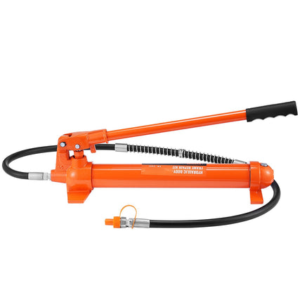 10-Ton Porta Power Hydraulic Ram Kit with Pump, 4.6 ft Hose