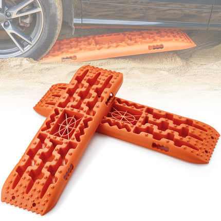 10-Ton Traction Boards Pair, PP Recovery Mats With Bag