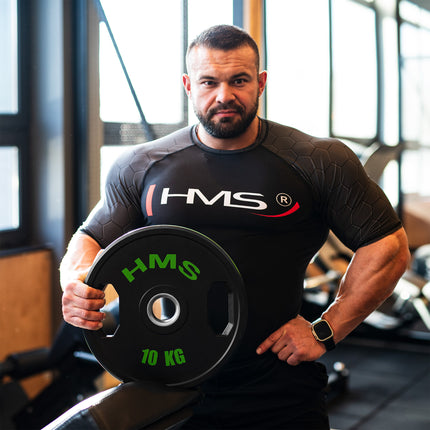 Pogumované olympijské kotouče 10 kg, sada 2 ks
