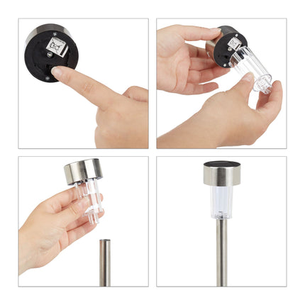 10-pack solar lamps