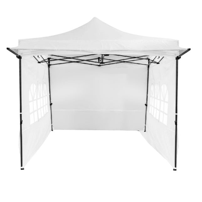 Nůžkový party stan 10 x 10 ft s bočnicemi a markýzou