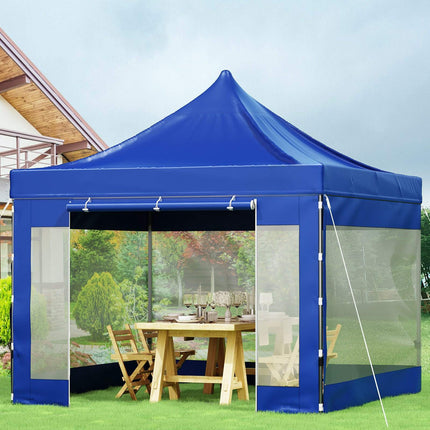 10x10 Ft Pop-Up Canopy Tent, Sidewalls, Wheeled Bag, UV Waterproof
