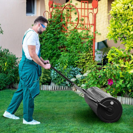 Plnitelný zahradní válec 113L, tažný i tlačný, práškovaný kov
