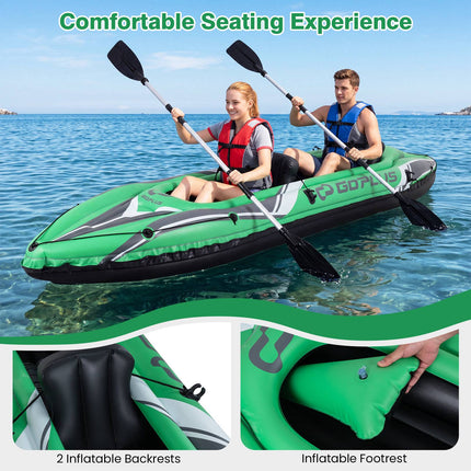 11.5 Ft Inflatable 2-Person Kayak with Aluminum Paddles