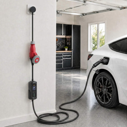 11kW Type 2 EV Charger, 8m Cable, Adjustable Power