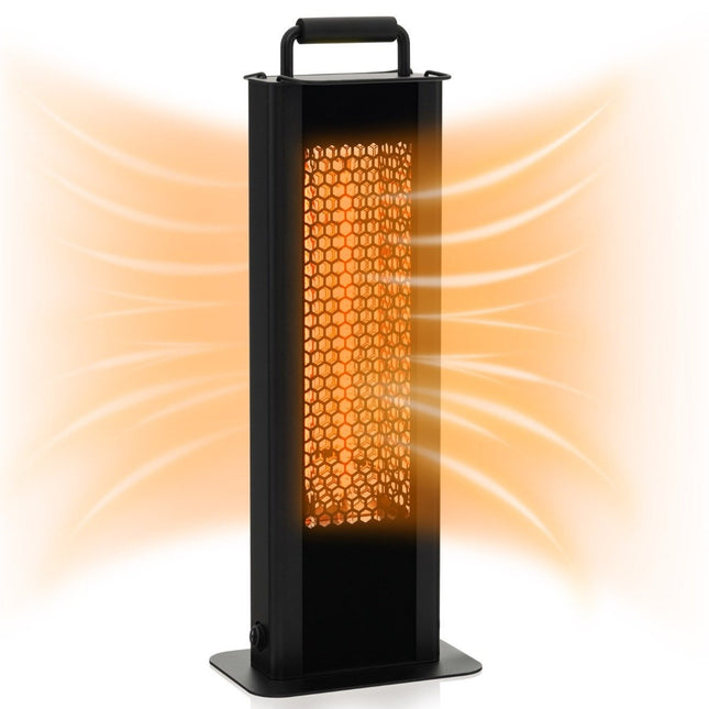 Volně stojící topidlo 1200W s ochranou proti překlopení a přehřátí, hliníkový elektrický zářič na terasu, voděodolný