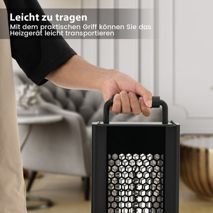 Volně stojící topidlo 1200W s ochranou proti překlopení a přehřátí, hliníkový elektrický zářič na terasu, voděodolný