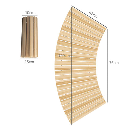 Smrková zahradní cestička, dekorativní role, 120 cm