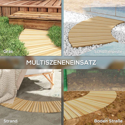 Smrková zahradní cestička, dekorativní role, 120 cm