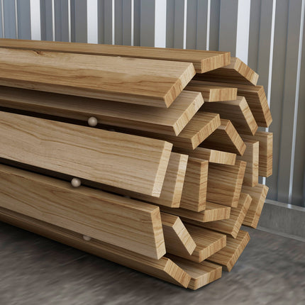 Dekorativní dřevěný zahradní chodník 120 cm – smrk odolný počasí