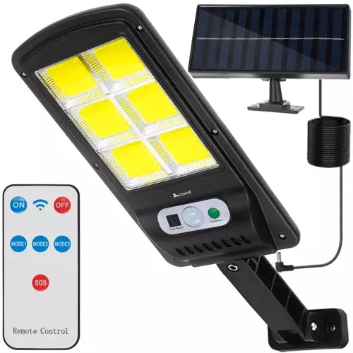 Solární lampa 120 LED s venkovním panelem Izoxis