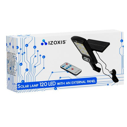 Solární lampa 120 LED s venkovním panelem Izoxis