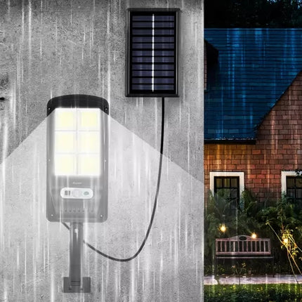 Solární lampa 120 LED s venkovním panelem Izoxis