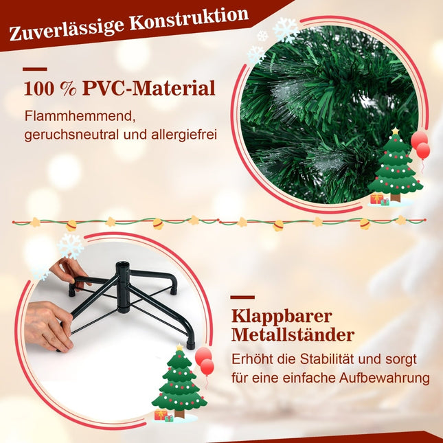 Umělý vánoční stromek 120 cm se světly a hvězdou na špici