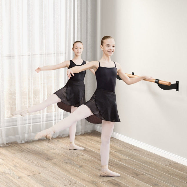 120 cm lange dansstang, wandgemonteerde balletstang, balletuitrusting, vaste hoogte fitnessstang
