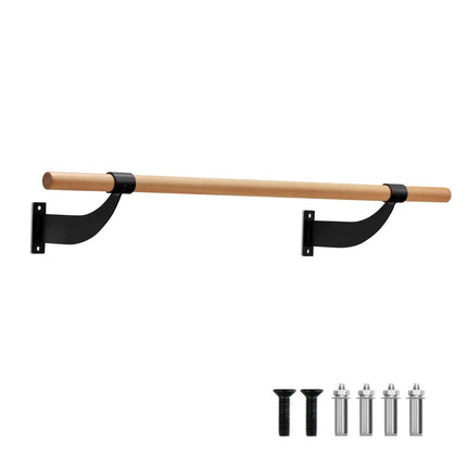 Taneční tyč 120cm na stěnu, baletní tyč s pevnou výškou, fitness tyč