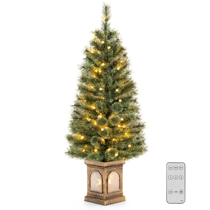 Umělý vánoční stromek 120 cm s osvětlením a časovačem