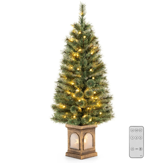 Umělý vánoční stromek 120 cm s osvětlením a časovačem