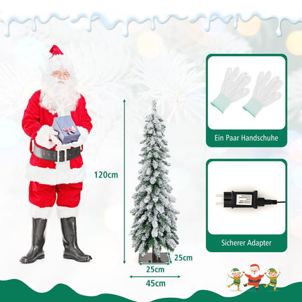 120cm Tall Artificial Christmas Tree with 225 PVC Branch Tips 100 LED Lights