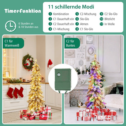 120cm Tall Artificial Christmas Tree with 225 PVC Branch Tips 100 LED Lights