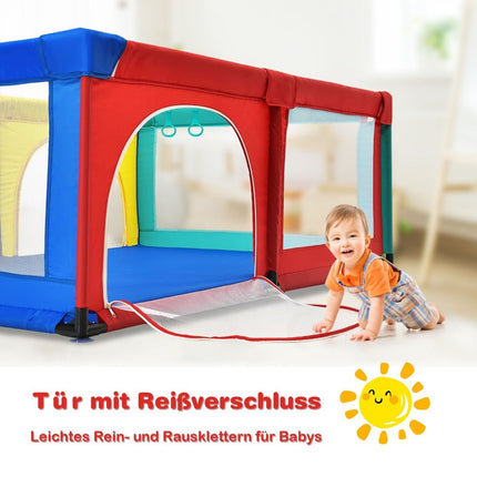 120 x 190 cm baby playpen with 50 play balls playpen with net and zipper