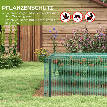 Zahradní síť na ochranu rostlin, 1.25M x 3.73M, zip