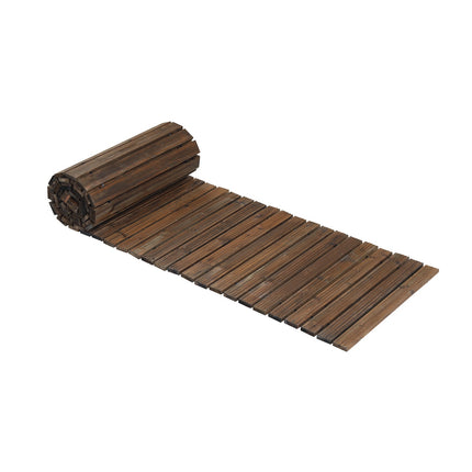 12 Ft Cedar Garden Pathway, 22" Wide, Roll-Up Design
