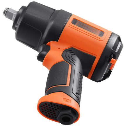 1/2-Inch Air Impact Wrench Kit, 11-Piece CR-V Sockets