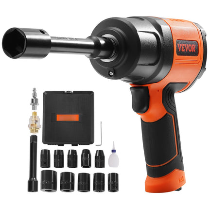 1/2-Inch Air Impact Wrench Kit, 11-Piece CR-V Sockets