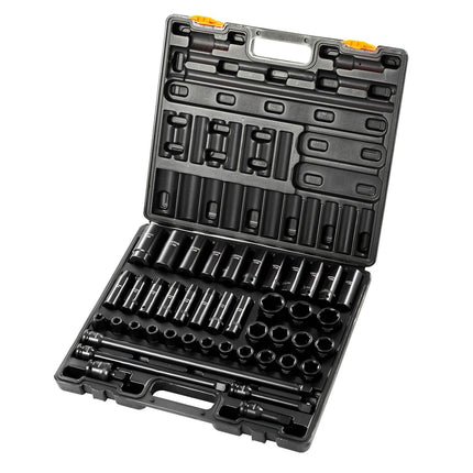 1/2-Inch Drive Impact Socket Set, 43 Pc, Metric 9-30mm