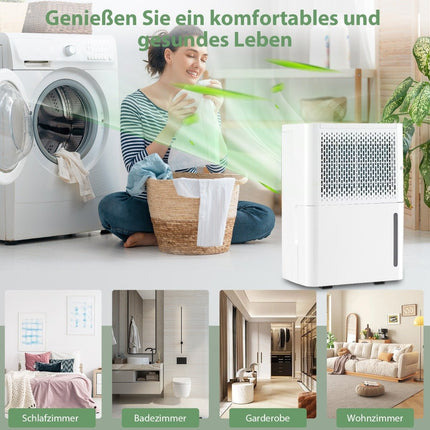 Odvlhčovač 12L s 24H časovačem a nádržkou 2.2L pro místnosti 10-15m²