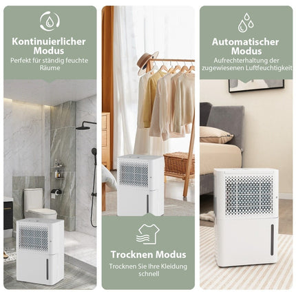 Odvlhčovač 12L s 24H časovačem a nádržkou 2.2L pro místnosti 10-15m²