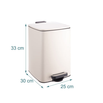 Kuchyňský pedálový koš 12L se soft-close víkem